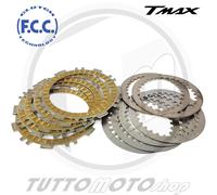 KIT DISCHI FRIZIONE COMPLETA FCC PRIMO IMPIANTO YAMAHA T-MAX 500 2001-2012
