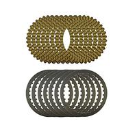 Kit dischi frizione e dischi in acciaio for parti del motore della motocicletta for Sportster 1200 XLH1200 1200 1991-2003(Yellow and Steel)