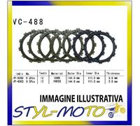 KIT DISCHI FRIZIONE SUGHERO VESRAH KAWASAKI KX 125 125 2000