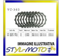 KIT DISCHI FRIZIONE SUGHERO VESRAH SUZUKI SV 650 S Top Fairing Non ABS 650 2002