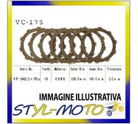 KIT DISCHI FRIZIONE SUGHERO VESRAH XR 400 R 400 2003
