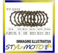 KIT DISCHI FRIZIONE SUGHERO VESRAH YAMAHA WR 400 F 400 2000