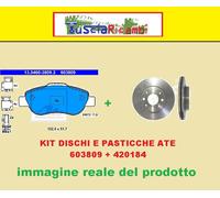 KIT DISCHI+PASTIGLIE ANT. FIAT PANDA 169 1.2 8V e 4X4 FORD KA ATE 603809+420184