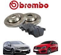 Kit Dischi Pastiglie Anteriori e Posteriori Brembo Mercedes Classe A (W176)