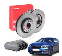 KIT DISCHI + PASTIGLIE BREMBO ANTERIORI BMW SERIE 1 F20 284MM 10->