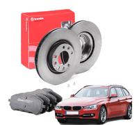 KIT DISCHI PASTIGLIE BREMBO ANTERIORI BMW SERIE 3 TOURING F31 300MM