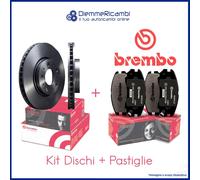 KIT DISCHI + PASTIGLIE BREMBO ANTERIORI PER CITROEN C6 330MM 05->