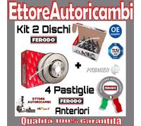 KIT DISCHI + PASTIGLIE FERODO ANTERIORI FORD FOCUS I BER-SW DAL 1998 AL 2004
