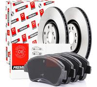 Kit Dischi + Pastiglie Freno Anteriore Ferodo BMW SERIE 1 3 4 X1 116 252 CV DAL