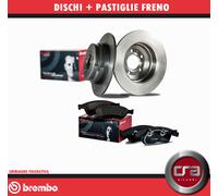 KIT DISCHI + PASTIGLIE FRENO BREMBO FORD FIESTA VI 1.4 TDCi 50KW DAL 01.09 POST