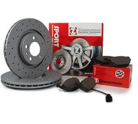 Kit Dischi Pastiglie Sport Forati Zimmermann Anteriore VW Golf Audi A3 288mm