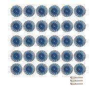 Kit disco a setole radiali da 1 pollice Spazzola abrasiva 1/8 pollici 3,2,35 mm gambo dettaglio ruota di lucidatura for accessori for utensili rotanti Dremel DShanLa (Color : 30PC Grit 120 set, Size
