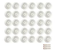 Kit disco a setole radiali da 1 pollice Spazzola abrasiva 1/8 pollici 3,2,35 mm gambo dettaglio ruota di lucidatura for accessori for utensili rotanti Dremel DShanLa (Color : 30PC Grit 2500 set, Siz