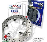 KIT DISCO ANTERIORE RMS + PASTIGLIE EBC ORGANICHE YAMAHA YP X-MAX 250 2014 2015