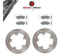 KIT DISCO E PASTIGLIE FRENO ANTERIORE E POSTERIORE PIAGGIO CARNABY CRUISER 300