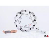KIT DISCO FRENO MAGGIORATO ANTERIORE HONDA CR 250 R 2004-2008 BRAKING OKS302