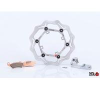KIT DISCO FRENO MAGGIORATO ANTERIORE HONDA CR 250 R 2004-2008 BRAKING OKWL01