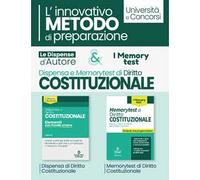 Kit dispensa d'autore: Dispensa di diritto costituzionale-Memorytest di diritto costituzionale. L'innovativo metodo di preparazione