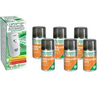 Kit Dispenser Automatico + 6 Bombole Insetticida Kenyatrin Safe 250ml - Professi