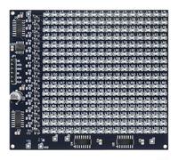Kit display a LED 16X16, 300 per componenti SMD per pratica di saldatura fai da te, scheda animazione automatica con ingresso 5 V per l'apprendimento dell'elettronica
