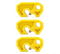 Kit dispositivo di blocco interruttore automatico - Serrature di sicurezza industriali conformi OSHA per interruttori DIN singolo/doppio/triplo e miniaturizzato, confezione da 3, giallo
