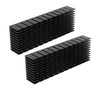 Kit Dissipatore di Calore in Alluminio 2 Pezzi, Alette di Raffreddamento, Dissipatore di Calore con Scanalature per Radiatore di Potenza, con Molteplici Usi per CPU Router