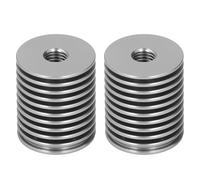 Kit dissipatore di calore per stampante 3D, dissipatore di calore in alluminio CNC ad alte prestazioni per 0.1 0.2 V6 Hotend Cinerous 2 pezzi, filettatura M7 22 mm e 26 mm