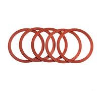 Kit distanziale per cassette in lega di alluminio lavorato a CNC, 5 pezzi, per guarnizioni del movimento centrale della bicicletta e requisiti di pila del mozzo del volano (1 mm rosso)