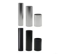 Kit distanziale per cuffie in alluminio leggero per regolazione dell'altezza dello stelo della bicicletta, compatibile con la maggior parte dei sistemi di cuffie senza filettatura (argento, 50 mm)