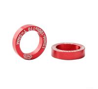 Kit distanziale per mozzo bicicletta, guarnizioni in lega di alluminio per conversione boost da 100-110 mm e 142-148 mm, finitura CNC liscia, confezione da 2 (5 mm rosso)