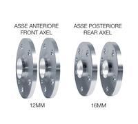 Kit distanziali ruota Ant 12mm Post 16mm con bulloneria BMW Serie 1 / Serie 3