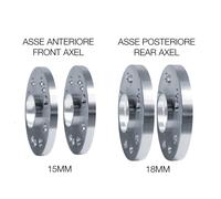 Kit distanziali ruota Ant 15mm Post 18mm + bulloneria MINI John Cooper Works F56