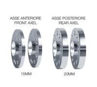 Kit distanziali ruota Ant 15mm Post 20mm con bulloneria Audi A3 Sportback