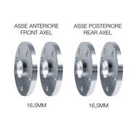 Kit distanziali ruota Ant 16,5mm Post 16,5mm + bulloneria Smart Fortwo Coupe 453