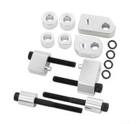 Kit distanziatori poggiapiedi 1 pollice e 1,5 pollici per Touring Road 2009-2024 alluminio (argento)