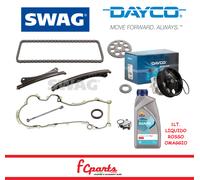 KIT DISTRIBUZIONE 1.3 MULTIJET CATENA POMPA ACQUA SWAG FIAT PUNTO PANDA 33104633