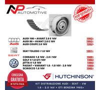 KIT DISTRIBUZIONE AUDI 100 80 COUPE 2.0 16V 1992 - 1996 KH75 HUTCHINSON