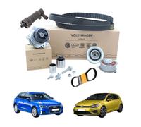 KIT DISTRIBUZIONE AUDI A3 + GOLF 5 + CINGHIA ESTERN CILINDRETTO FRIZIONE+POMPA