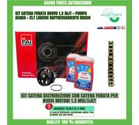 KIT DISTRIBUZIONE CATENA FORATA MODIFICATA FAI CON POMPA ACQUA 1.3 MJT+LIQUIDO