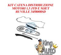 KIT CATENA DISTRIBUZIONE MOTORE ADATTA A FIAT PUNTO 199 1.3 JTD 16V 70KW 2012->