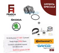 KIT Distribuzione Continental Pompa Acqua Dayco Skoda Karoq NU7 2.0 TDI 4x4 1.6