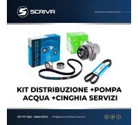 KIT DISTRIBUZIONE DAYCO+POMPA+CINGHIA SERVIZI AUDI A2 1.4 Tdi 55 KW dal 2000