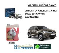 KIT DISTRIBUZIONE E POMPA ACQUA CITROEN C4 AIRCROSS 1.6 HDI 84KW 114CV