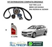 KIT DISTRIBUZIONE E POMPA ACQUA ORIGINALE FIAT TIPO II 1.6 MULTIJET 88KW 120 CV