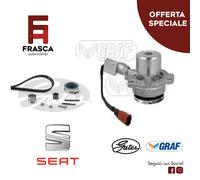 Kit Distribuzione Gates Pompa Acqua Graf Seat Toledo 1.6 TDI 85 KW 115 CV