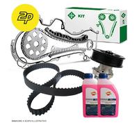 KIT DISTRIBUZIONE INA POMPA ACQUA CINGHIA POLY-V + ANTIGELO MOTORI FIAT 1.3 MJET