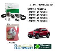 KIT DISTRIBUZIONE INA + POMPA ACQUA FIAT 500X 1.4 100/103/120/125KW