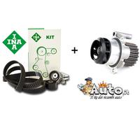 KIT DISTRIBUZIONE ORIGINALE INA + POMPA ACQUA VW POLO PASSAT 1.9 TDI