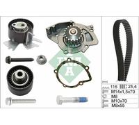 Pompa dell'acqua + kit cinghia di distribuzione INA 530 0558 31
