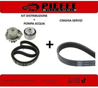 Kit Distribuzione + Pompa Acqua + Cinghia Servizi Fiat Panda 500 Ypsilon 1.2 1.4